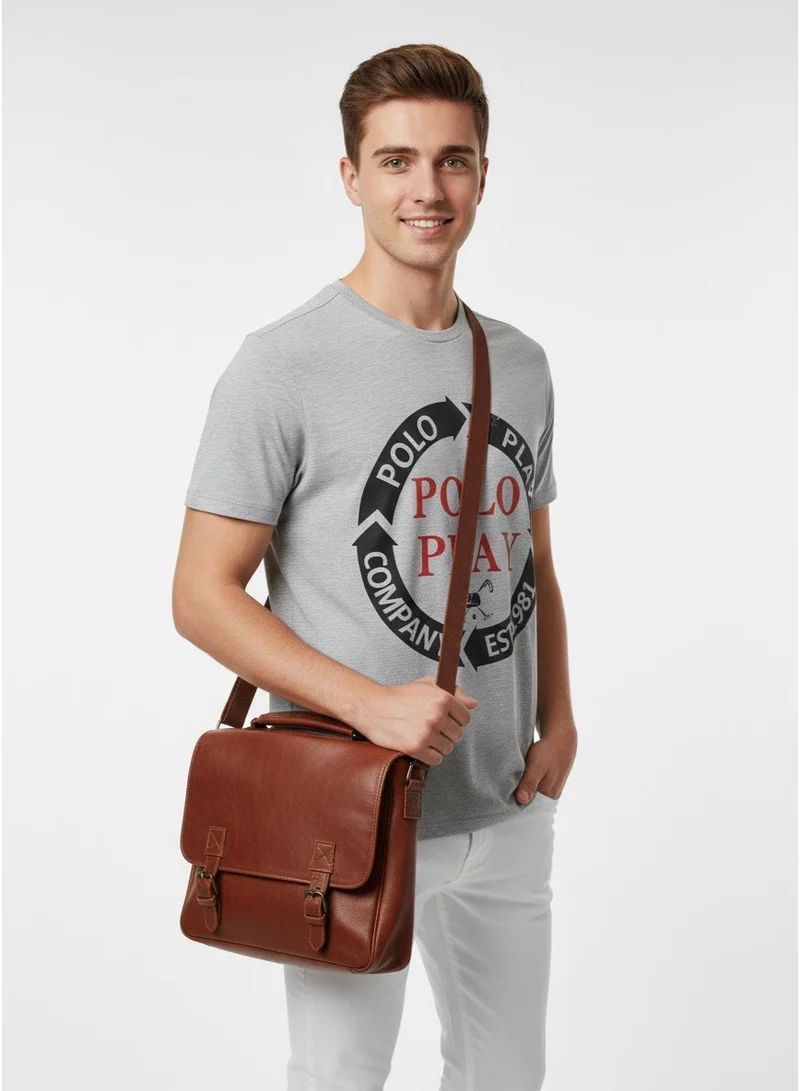 لعب البولو Boys Graphic T-shirt -GREY